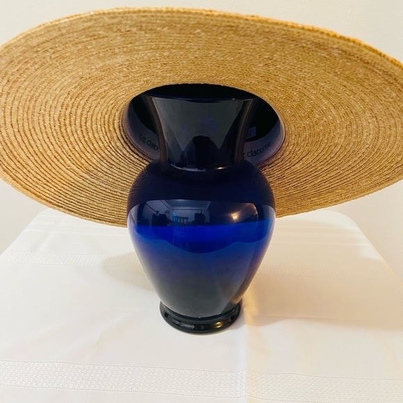 Vintage Liz Claiborne Fashion Summer Straw Hat with Leopard Print - Picture 3 of 7